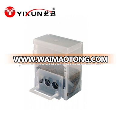 Plastic pet bird cage plus feeder mold feeding box injection mould making